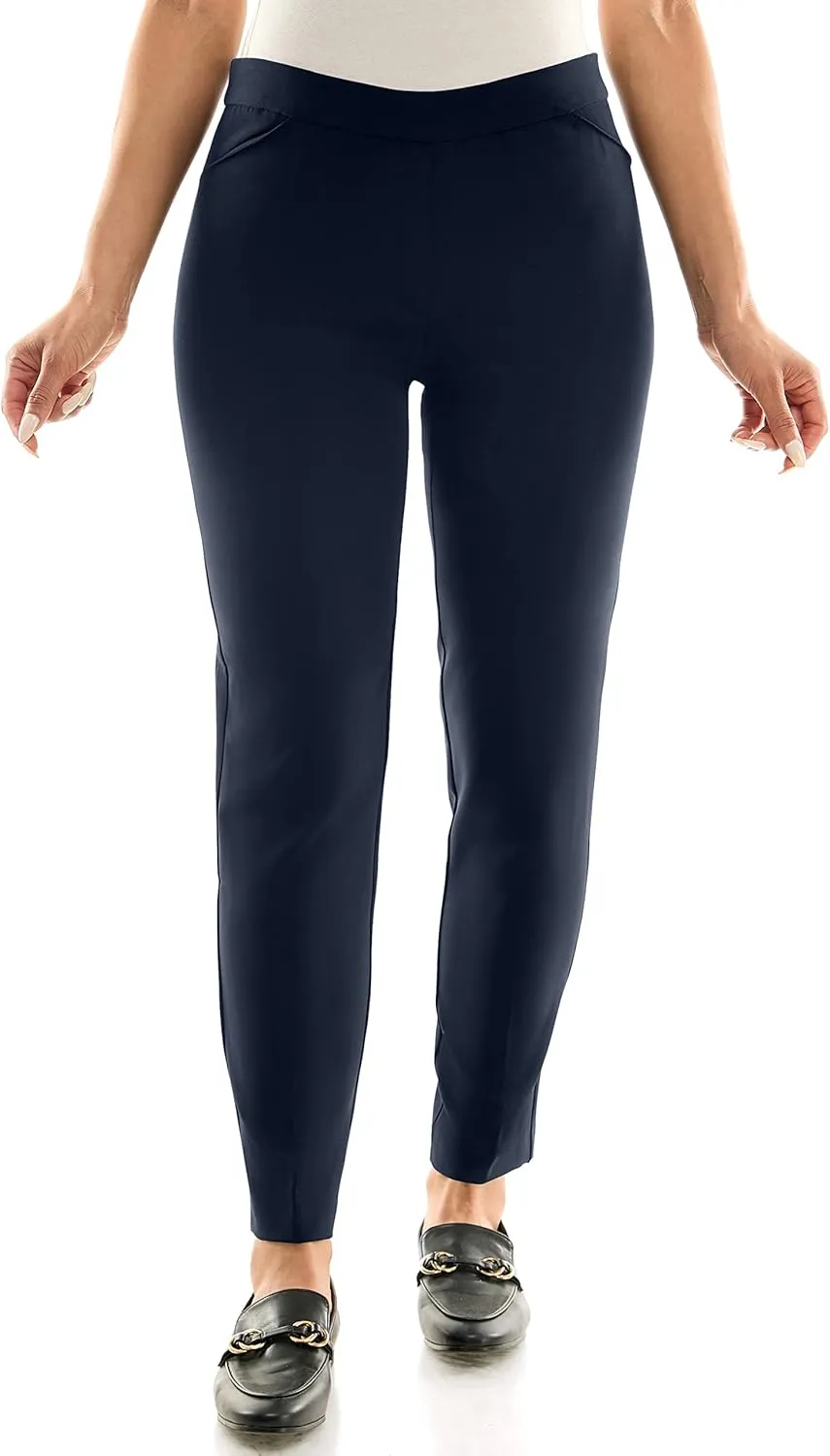 Zac & Rachel Women's Pull-on Ankle Pants with Band