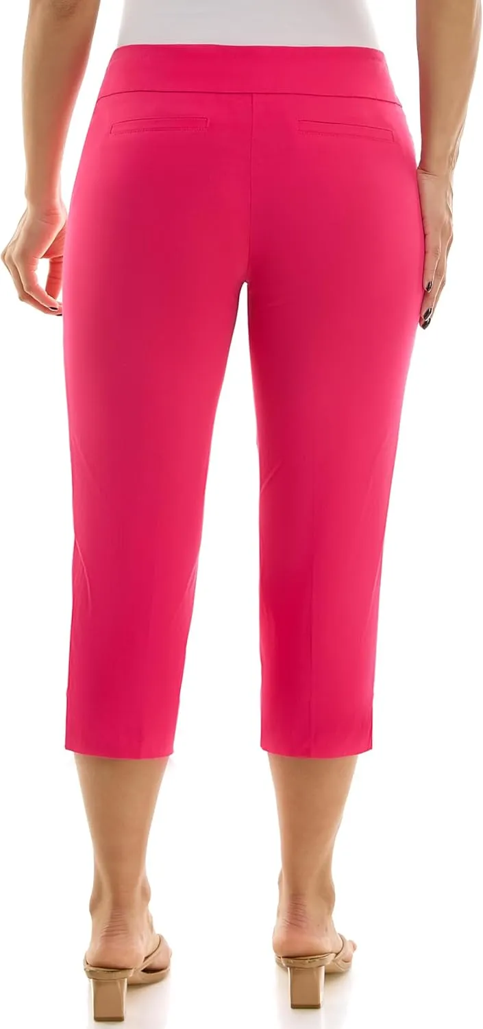 Zac & Rachel Women's Pull-on Slim Leg Crop Pant