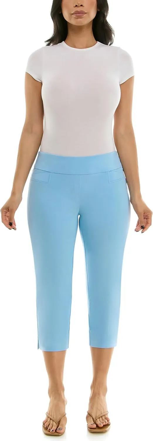 Zac & Rachel Women's Pull-on Slim Leg Crop Pant