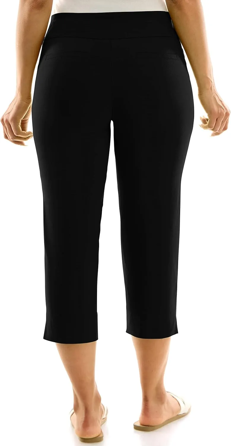 Zac & Rachel Women's Pull-on Slim Leg Crop Pant