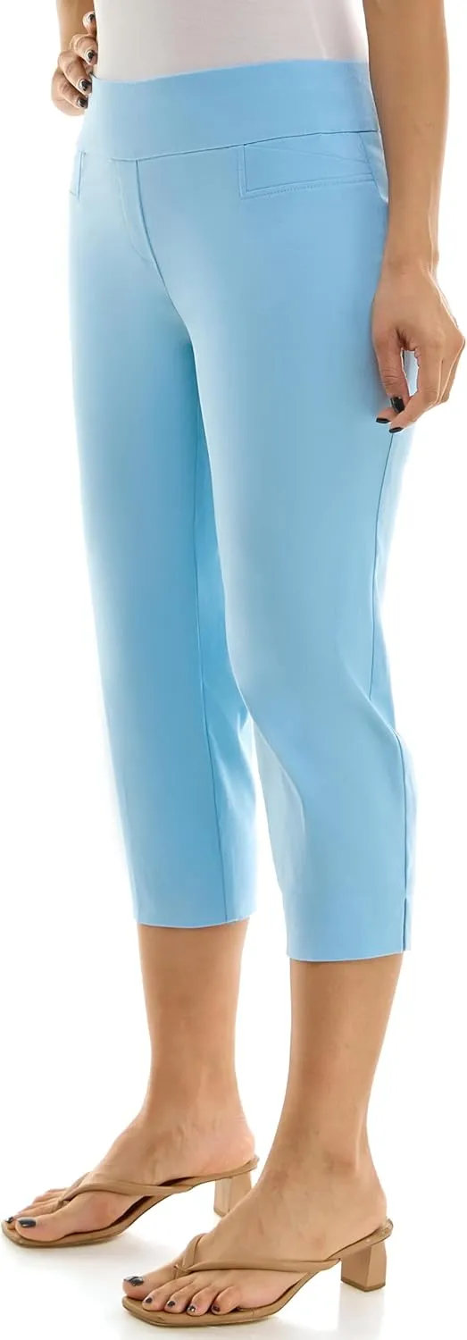 Zac & Rachel Women's Pull-on Slim Leg Crop Pant