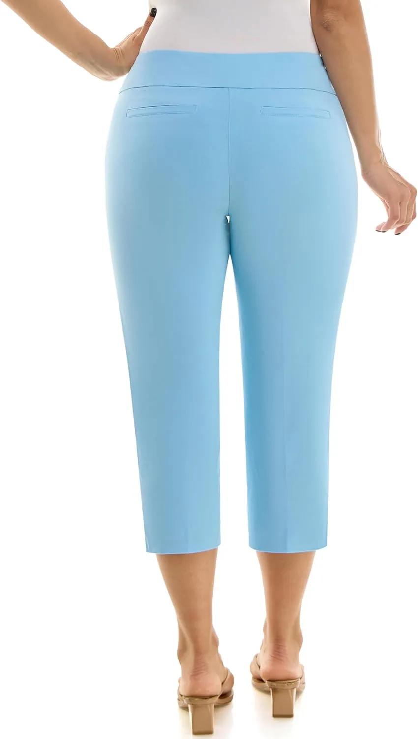 Zac & Rachel Women's Pull-on Slim Leg Crop Pant