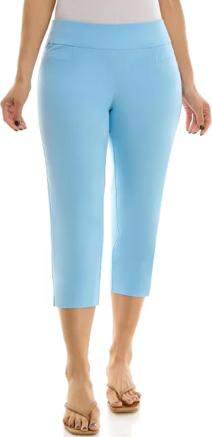 Zac & Rachel Women's Pull-on Slim Leg Crop Pant