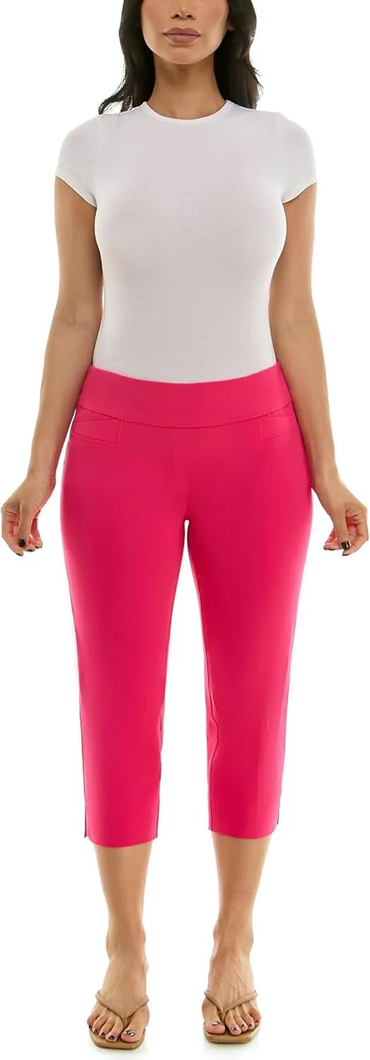 Zac & Rachel Women's Pull-on Slim Leg Crop Pant