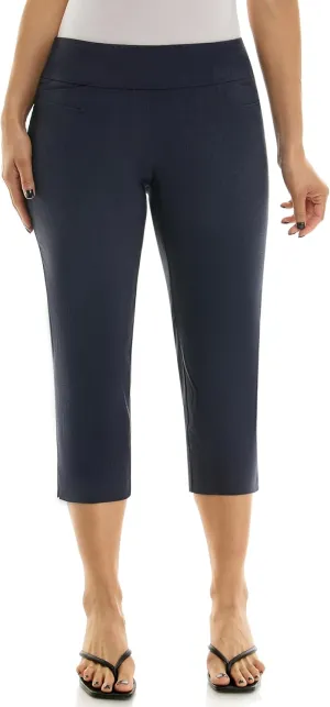 Zac & Rachel Women's Pull-on Slim Leg Crop Pant