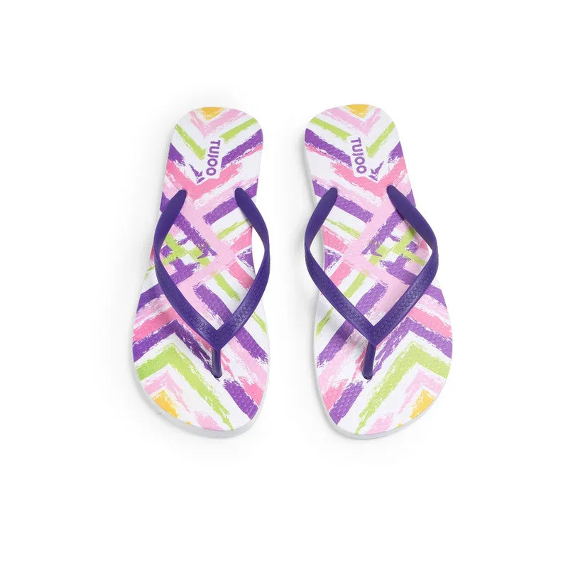 Zigzag Pop Slippers-Multicolors