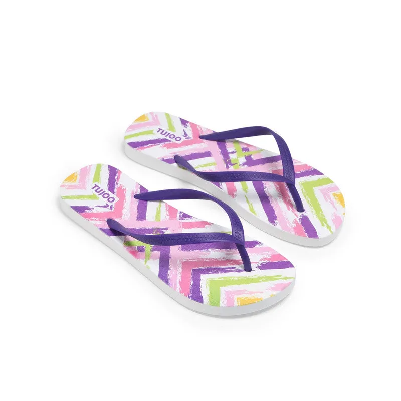 Zigzag Pop Slippers-Multicolors