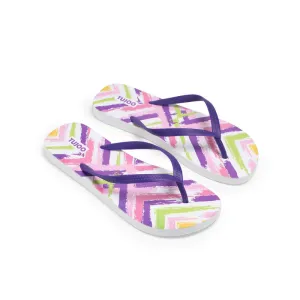 Zigzag Pop Slippers-Multicolors