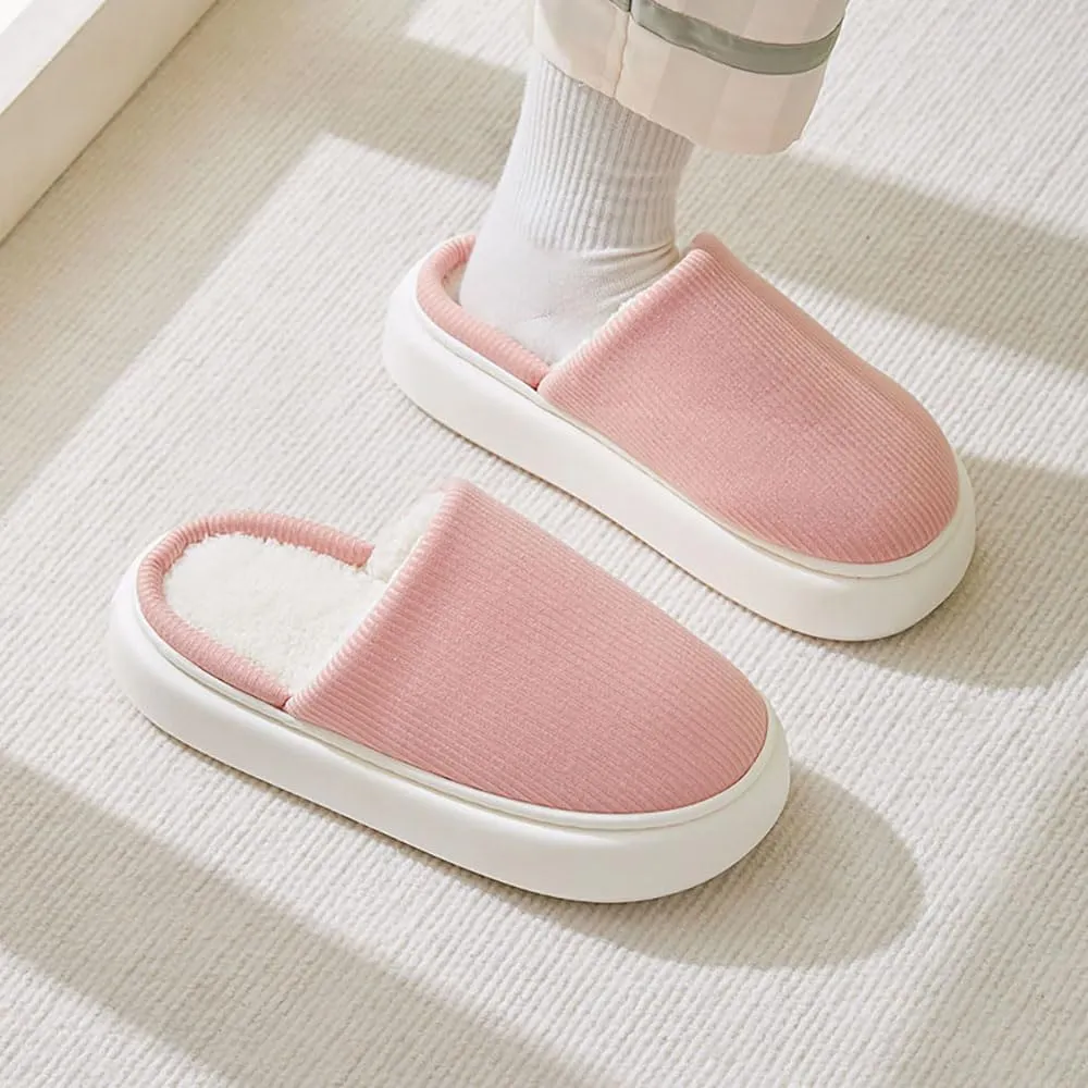 Zureto Cloud Slippers Winter, Warm Fluffy Slippers Sunshine Cloud Slippers Unisex Non-Slip Comfortable Thick Sole
