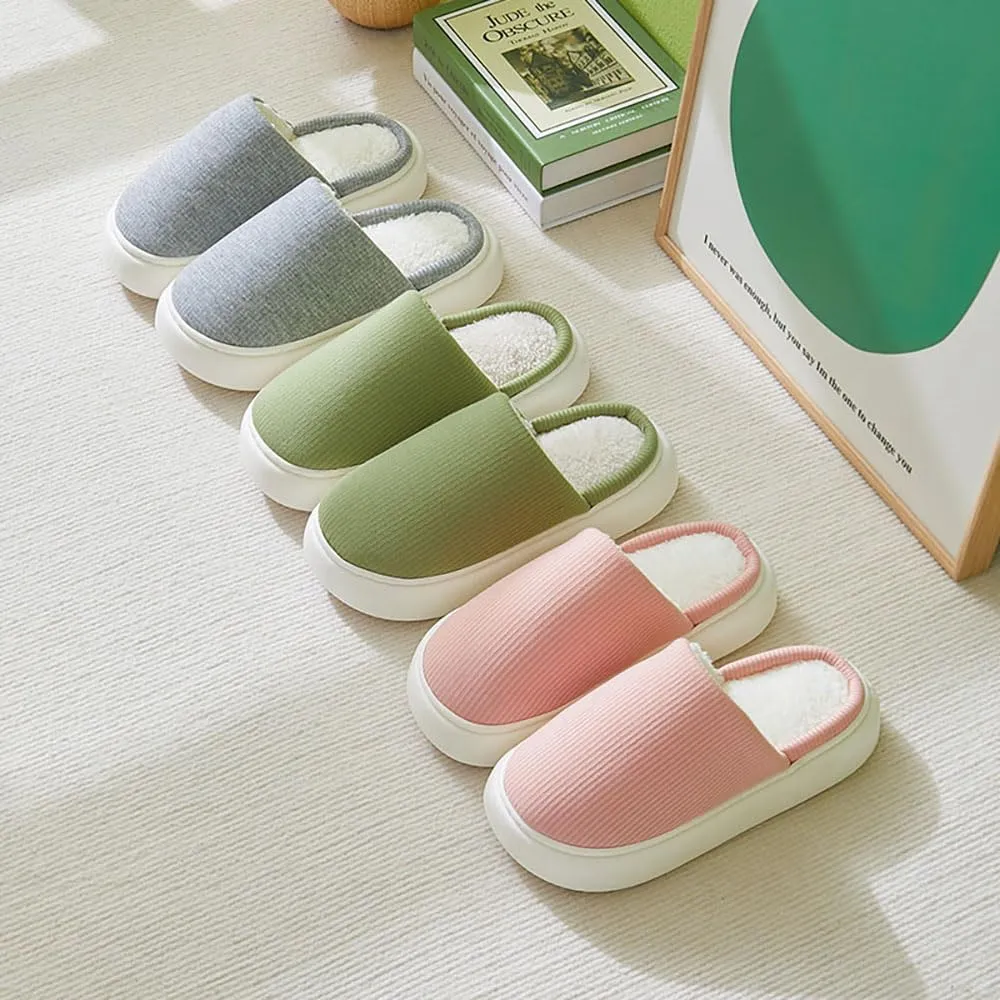 Zureto Cloud Slippers Winter, Warm Fluffy Slippers Sunshine Cloud Slippers Unisex Non-Slip Comfortable Thick Sole