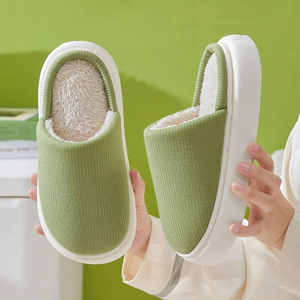 Zureto Cloud Slippers Winter, Warm Fluffy Slippers Sunshine Cloud Slippers Unisex Non-Slip Comfortable Thick Sole